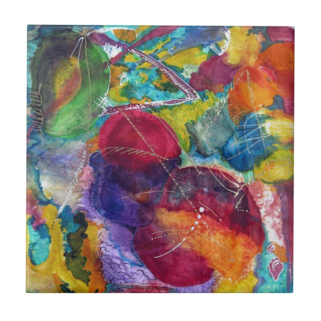 Azulejo De Cerâmica Kandinsky (Frente)