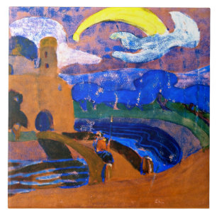 Azulejo De Cerâmica Kandinsky - A pintura de abstrato colorida Cometa,