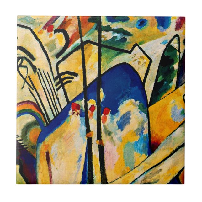 Azulejo De Cerâmica Kandinsky - Composição IV (Frente)