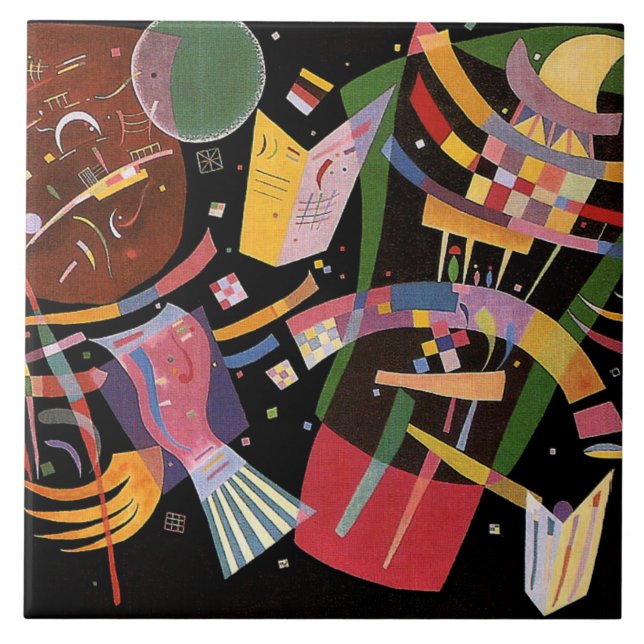 Azulejo De Cerâmica Kandinsky - Composição X, (Frente)