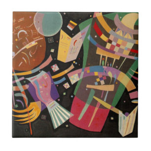 Azulejo De Cerâmica Kandinsky Composition 10 Abstrato Painting