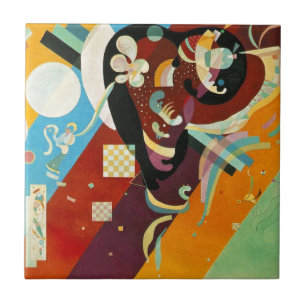 Azulejo De Cerâmica Kandinsky Compositon abstrato IX