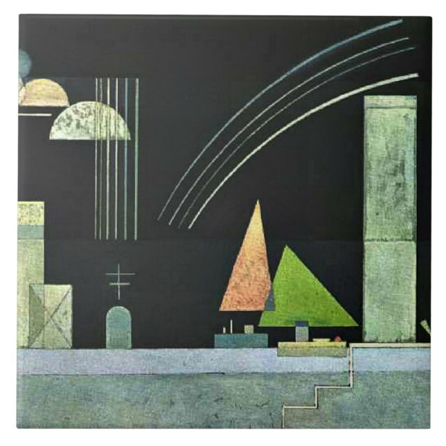 Azulejo De Cerâmica Kandinsky - Em Repouso (Frente)