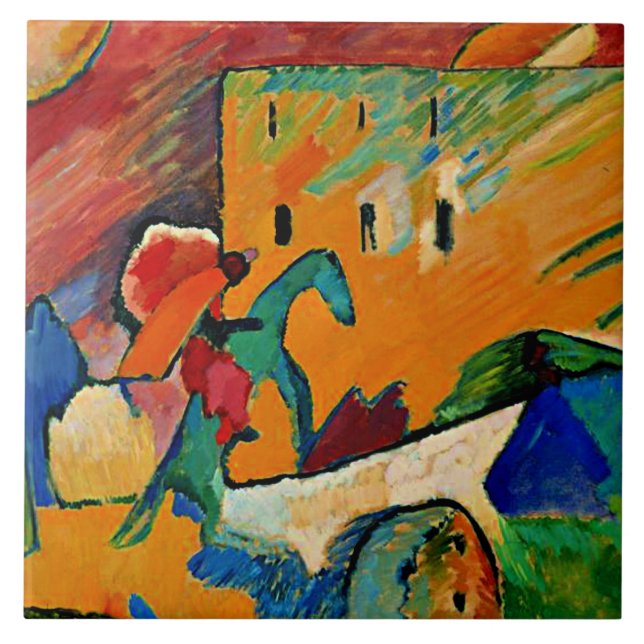 Azulejo De Cerâmica Kandinsky - Melhoramento 3, (Frente)