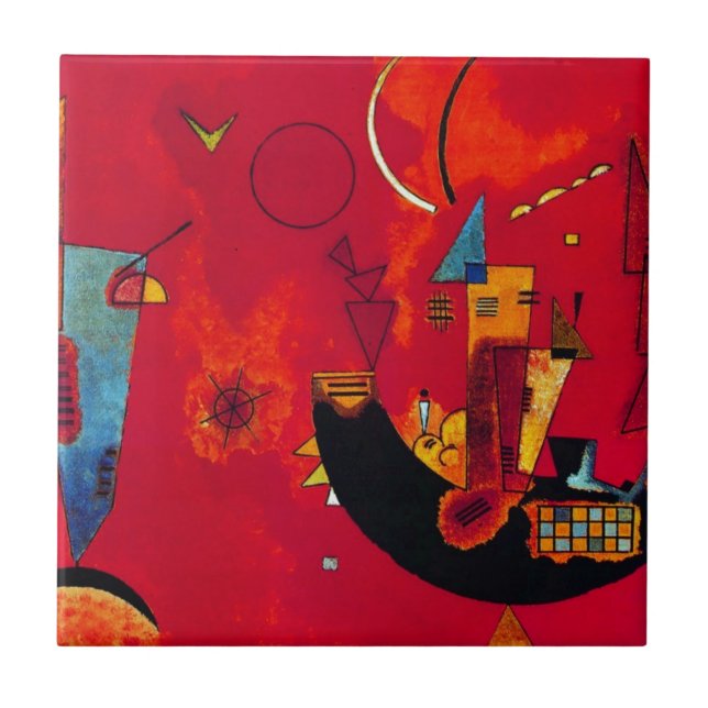 Azulejo De Cerâmica Kandinsky Mit und Gegen (Frente)