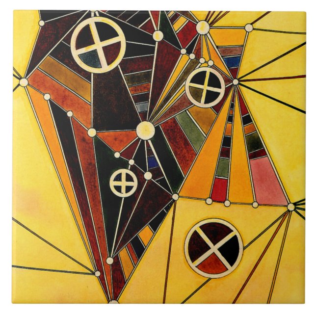 Azulejo De Cerâmica Kandinsky - Na Rede, (Frente)
