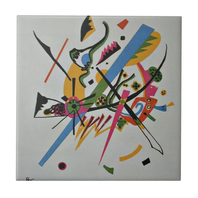 Azulejo De Cerâmica Kandinsky - Pequenos Mundos, 1922 (Frente)