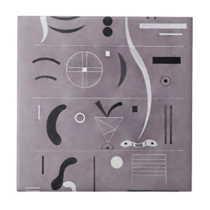 Azulejo De Cerâmica Kandinsky - Quatro Partes,