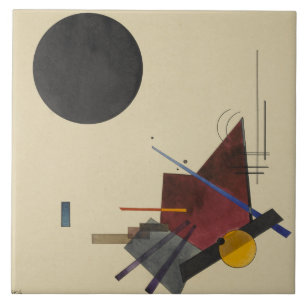 Azulejo De Cerâmica Kandinsky - Relação Preta