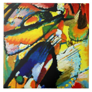 Azulejo De Cerâmica Kandinsky - Um Anjo do Último Acórdão,