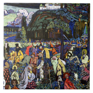 Azulejo De Cerâmica Kandinsky - Vida Colorida,