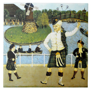 Azulejo De Cerâmica Kane - dia escocês em Kennywood