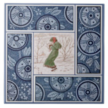 Kate Greenaway Winter for T&R Boote Repro 1880s