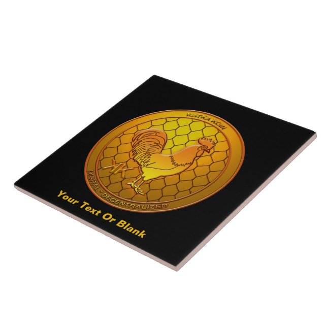 Azulejo De Cerâmica KatkaKoin Cryptocurrency ICO (Lateral)