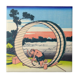 Azulejo De Cerâmica Katsushika Hokusai - Fujimigahara, Província de Ow