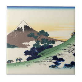 Azulejo De Cerâmica Katsushika Hokusai. O Inume Pass no Kai Provinc