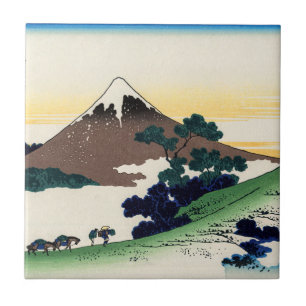 Azulejo De Cerâmica Katsushika Hokusai - passe de inume, província de