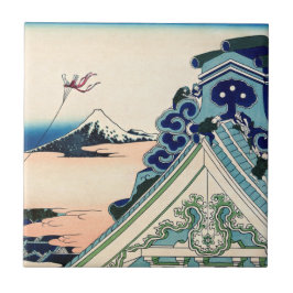 Azulejo De Cerâmica Katsushika Hokusai - Templo Asakusa Honganji, Edo