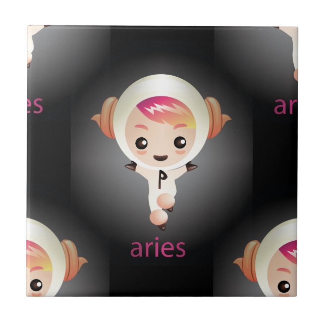 Azulejo De Cerâmica kawaii (Frente)