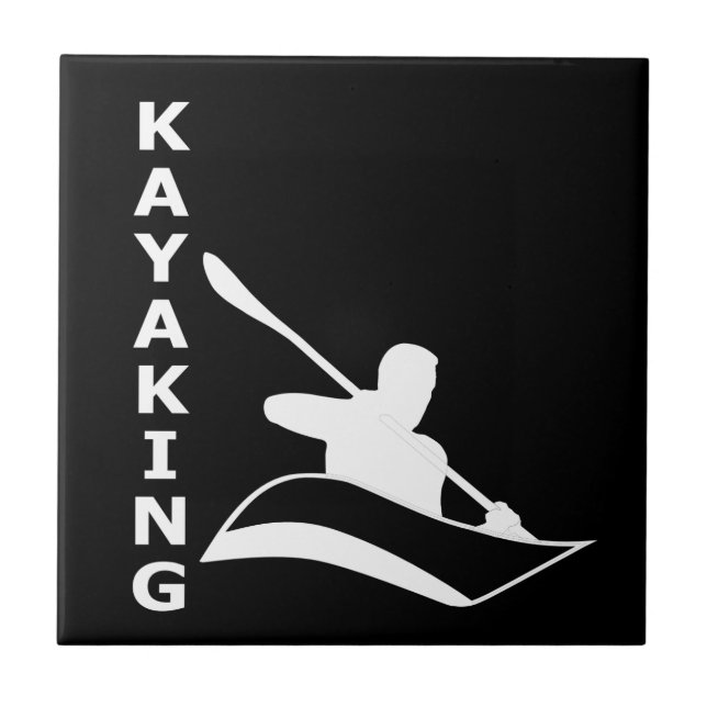 Azulejo De Cerâmica Kayaking (Frente)