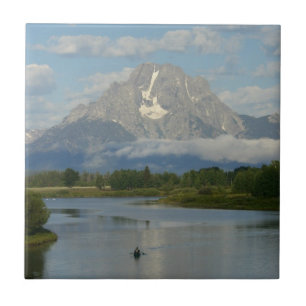 Azulejo De Cerâmica Kayaking no Parque Nacional de Grand Teton