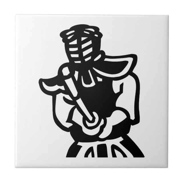 Azulejo De Cerâmica kendo (Frente)