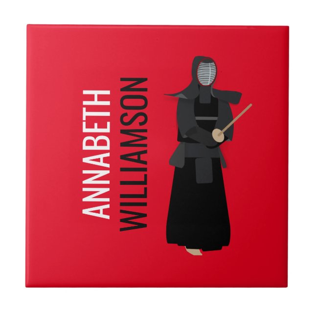 Azulejo De Cerâmica Kendo (Frente)