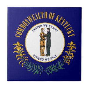 Azulejo De Cerâmica Kentucky: Bandeira do Estado dos EUA Commonwealth