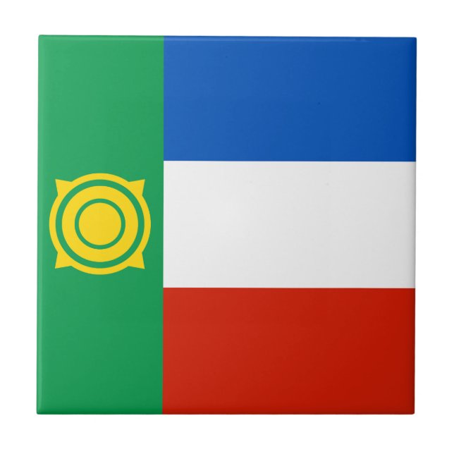 Azulejo De Cerâmica Khakassia Flag (Frente)