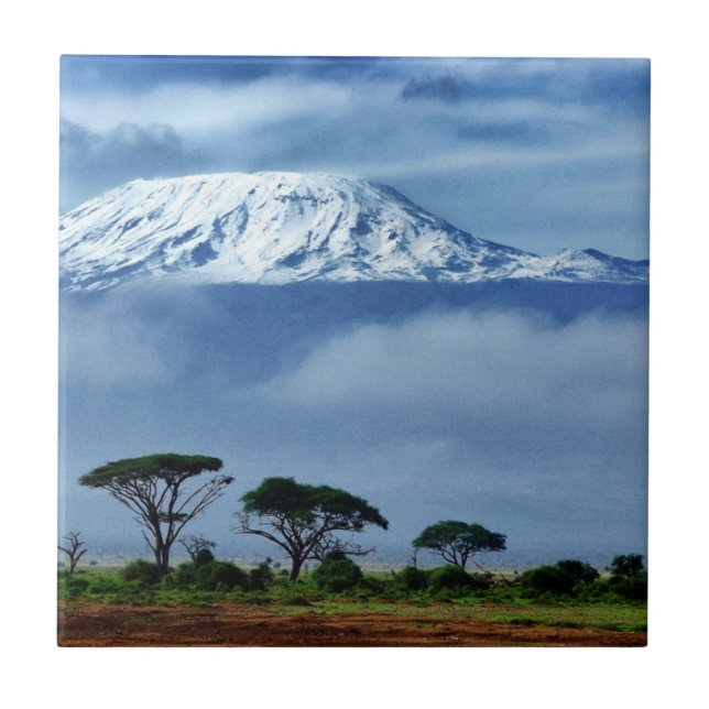 Azulejo De Cerâmica Kilimanjaro Kenya (Frente)