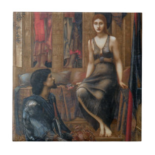 Azulejo De Cerâmica King Cophetua e Beggar Maid (por Burne-Jones)