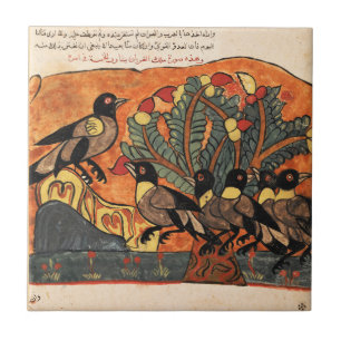 Azulejo De Cerâmica King Crow Advice Indian Renaisance