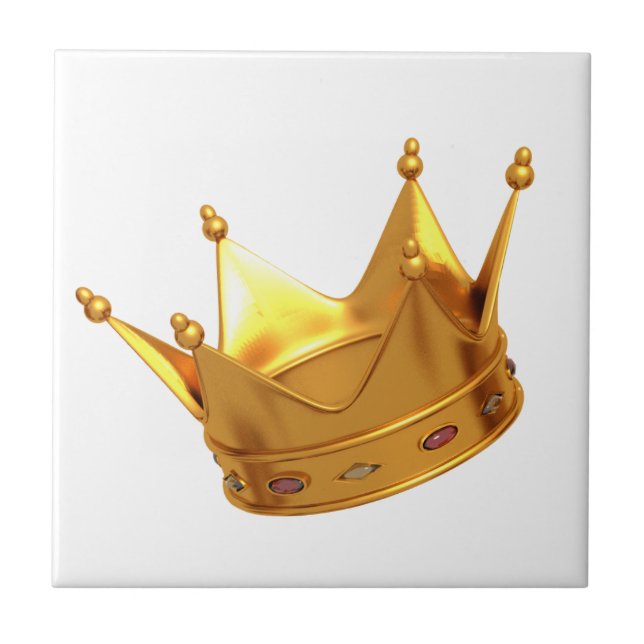 Azulejo De Cerâmica King Crown Small (4,25" x 4,25") Foto cerâmica (Frente)