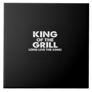 Azulejo De Cerâmica king of the grill long live the king
