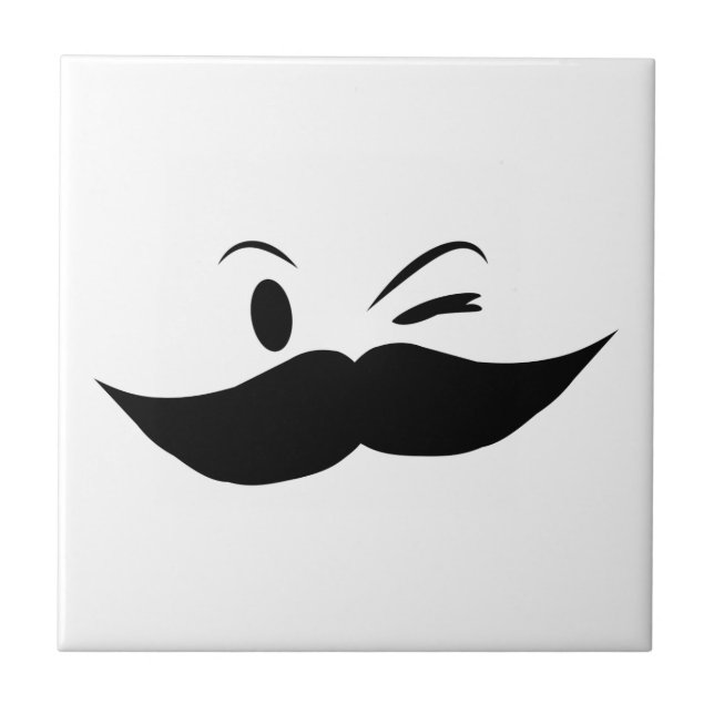Azulejo De Cerâmica Kinky Mustache (Frente)