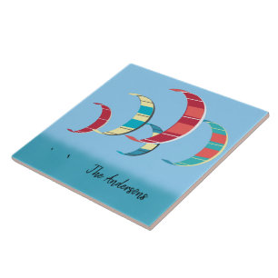 Azulejo De Cerâmica Kite Surfing