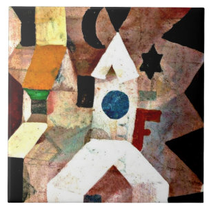 Azulejo De Cerâmica Klee - A Capela, a pintura de Paul Klee