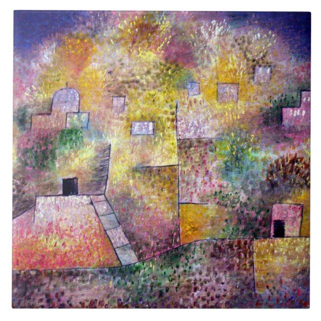 Azulejo De Cerâmica Klee - Jardim do Prazer Oriental (Frente)