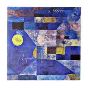 Azulejo De Cerâmica Klee - Lua, pintura de Paul Klee,