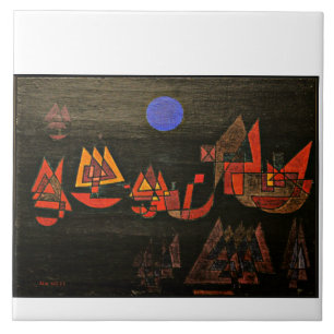 Azulejo De Cerâmica Klee - Navios na Noite