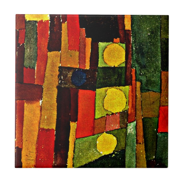 Azulejo De Cerâmica Klee - No Estilo de Kairouan (Frente)