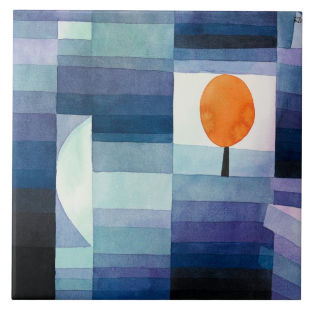 Azulejo De Cerâmica Klee - O prendedor do outono (Frente)