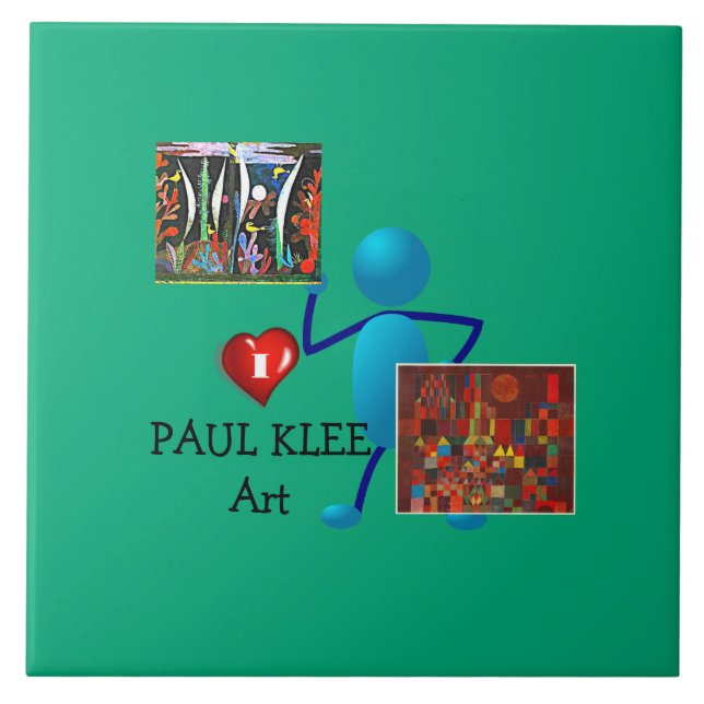 Azulejo De Cerâmica Klee - Paul Klee Art (Frente)