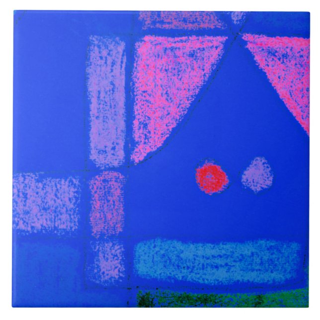 Azulejo De Cerâmica Klee - Um pequeno quarto em Veneza (Frente)