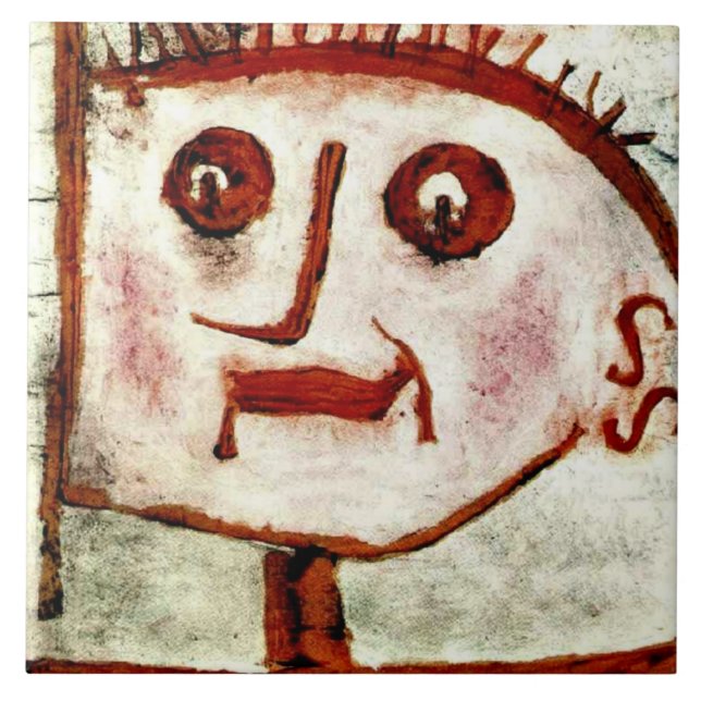 Azulejo De Cerâmica Klee - Uma Alegoria de Propaganda. (Frente)