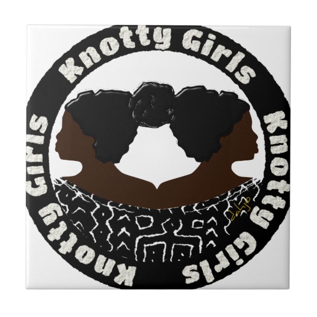 Azulejo De Cerâmica Knotty Girls (Frente)
