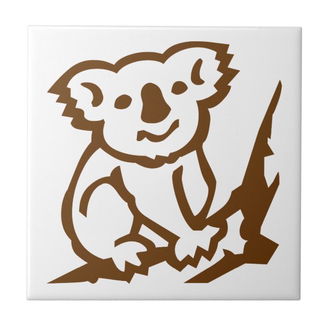 Azulejo De Cerâmica Koala (Frente)