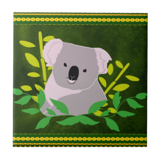 Azulejo De Cerâmica Koala in the Jungle