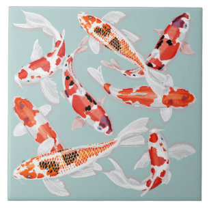 Azulejo De Cerâmica Koi