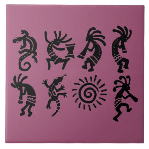 Azulejo de cerâmica Kokepli Magenta do Sudoeste P